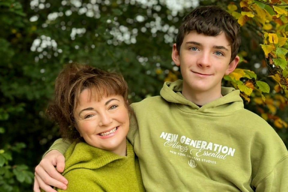 Amanda Nugent with her son Ruaidhri at home in Wexford, says that because of her  type of EB, she is unable to access medical cards, long-term illness or Disability Benefit. Photo: Elle Nugent Traynor